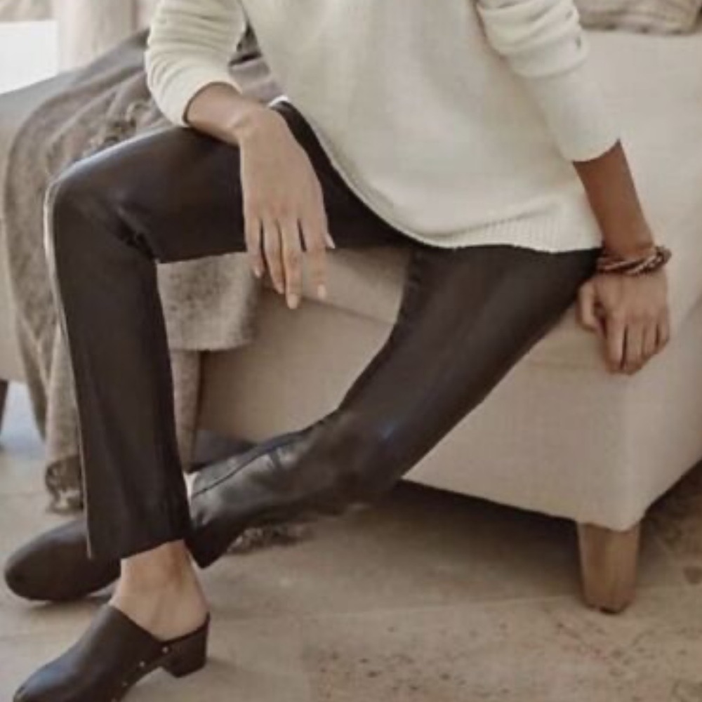New with tags J. Jill Raisin Vegan leather leggings size large